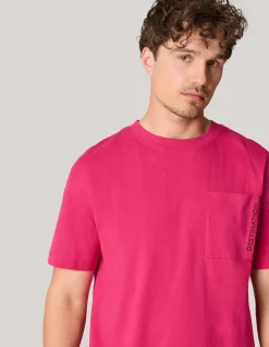 Embroidery T-shirt Rood