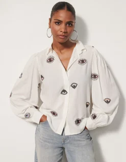 Eye Embroidery Blouse Wit By Fred