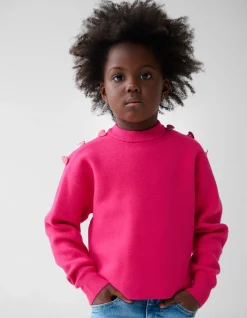 Fancy Button Trui Roze