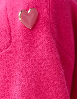 Fancy Button Trui Roze