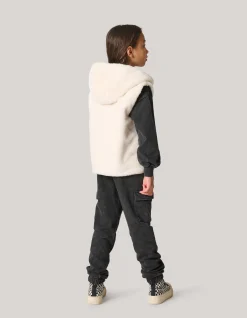 Faux Fur Vest Gebroken Wit