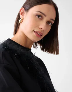 Feather Sweater Zwart