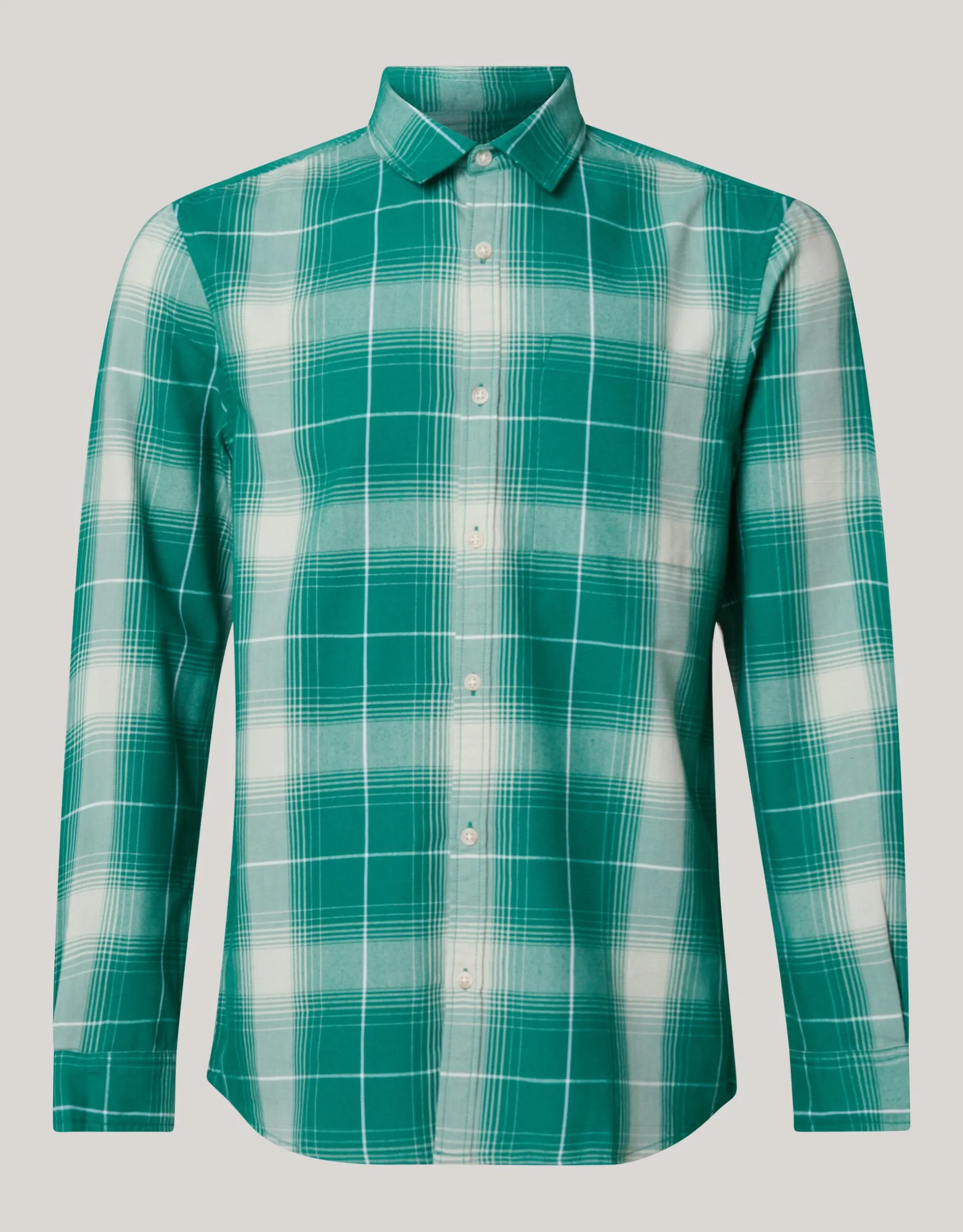 Flanel Ruiten Overhemd Groen