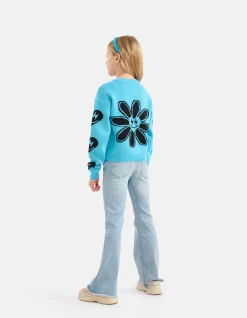 Flared Fit Jeans Bleached