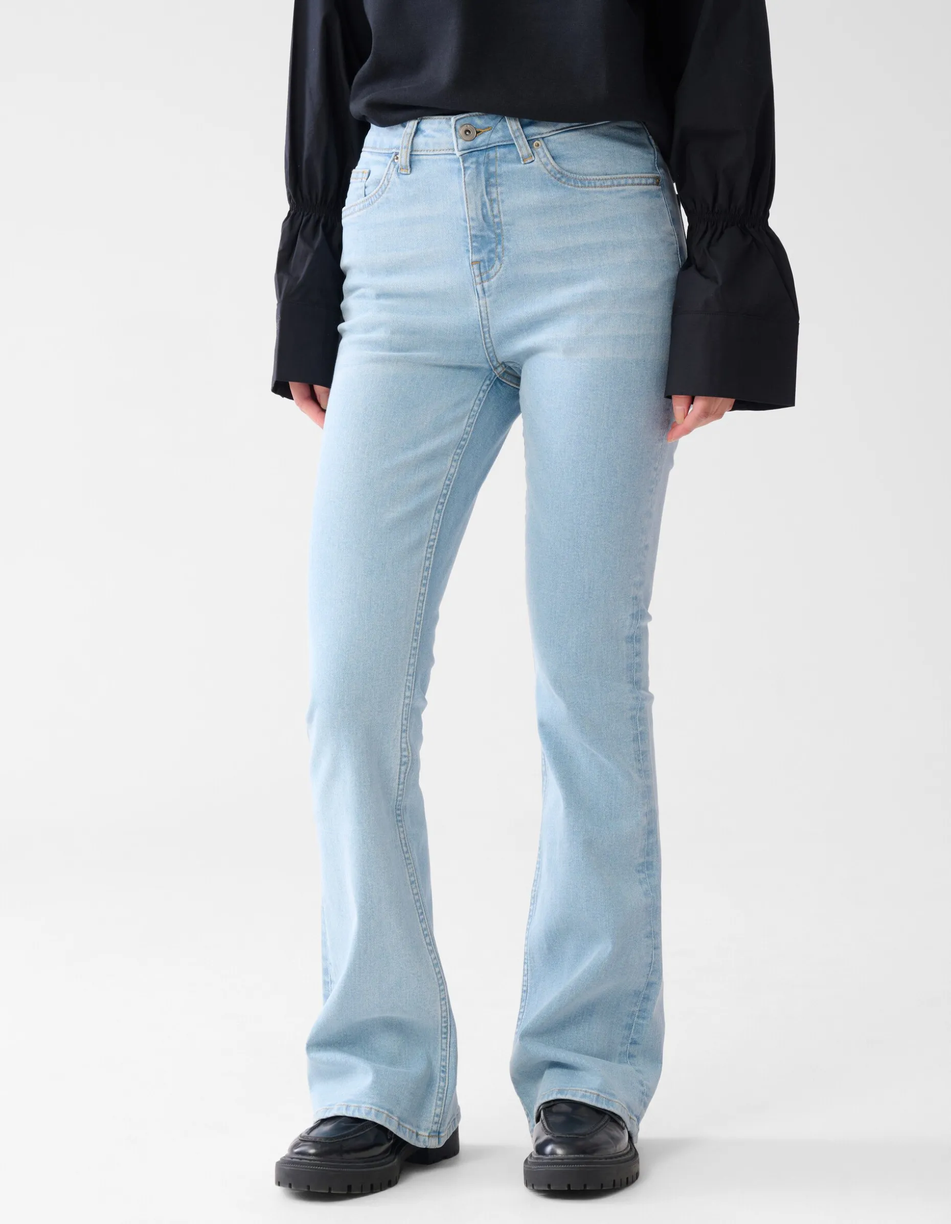 Flared Fit Jeans Lightblue L34