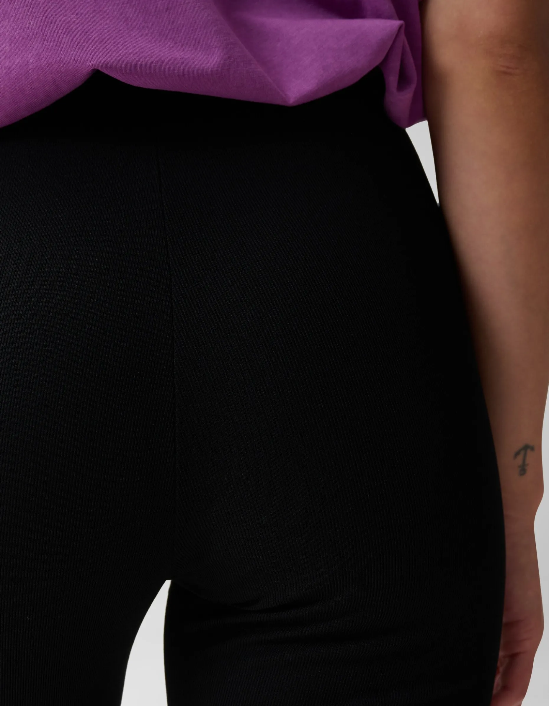 Flared Fit Legging Zwart