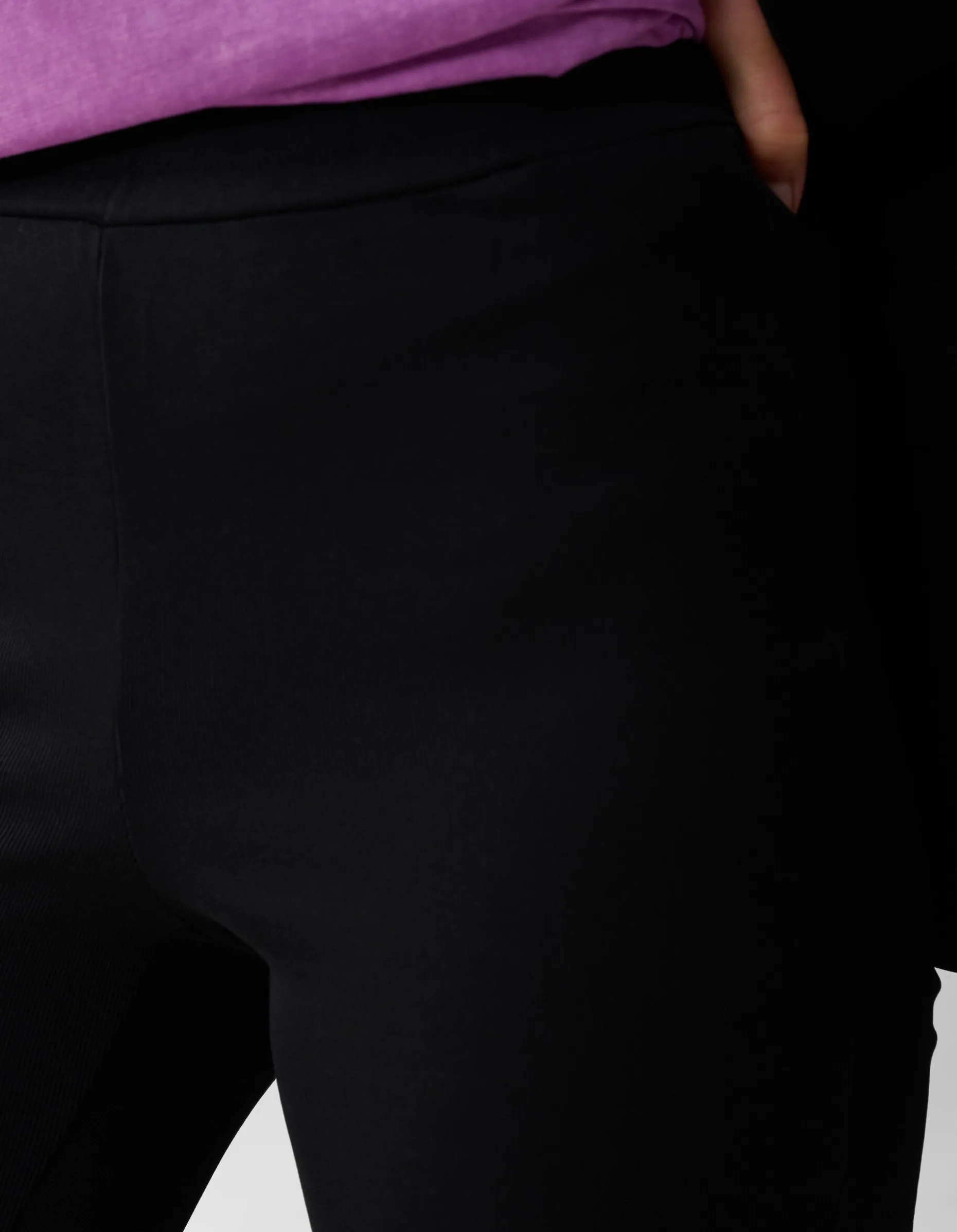 Flared Fit Legging Zwart