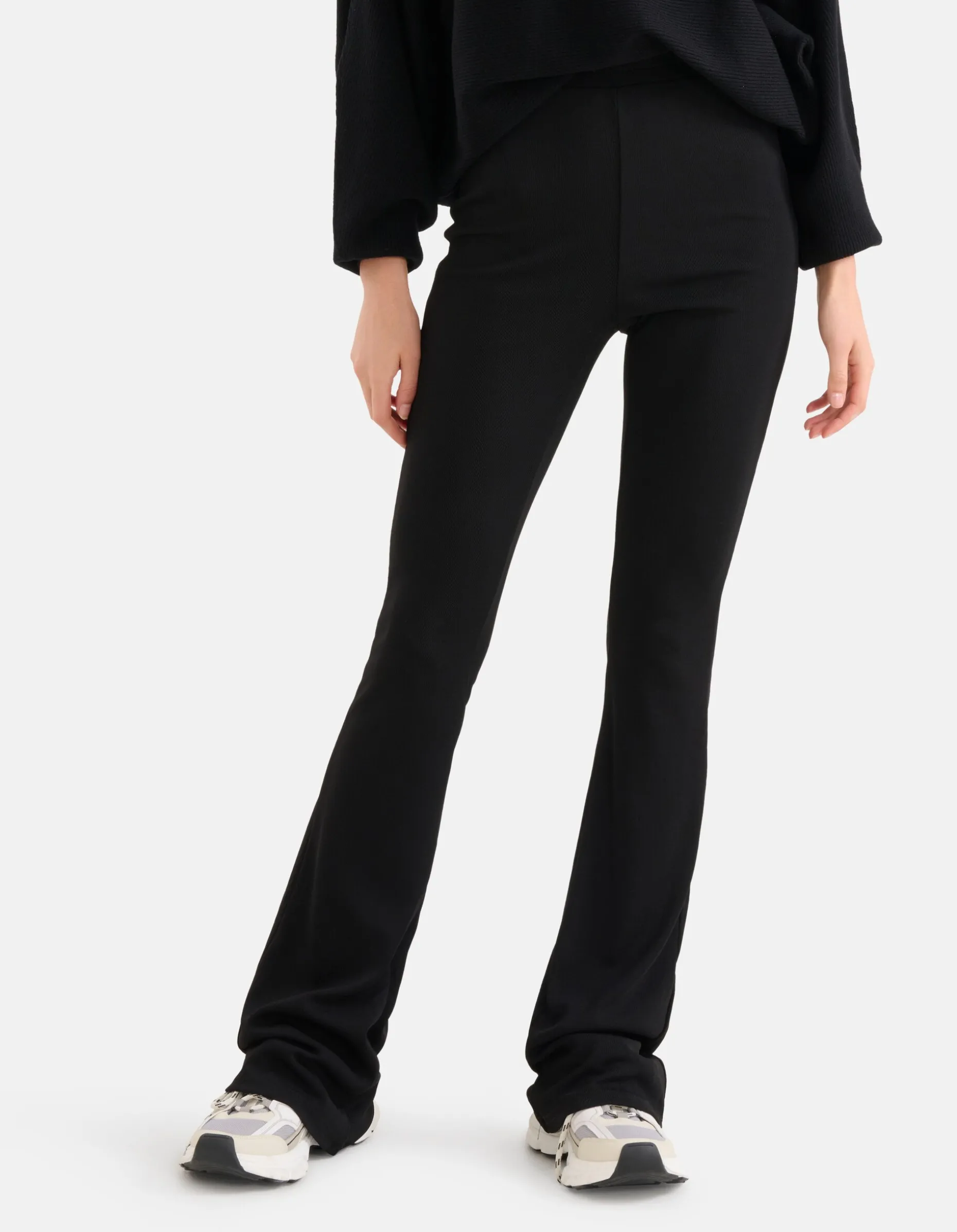 Flared Fit Legging Zwart