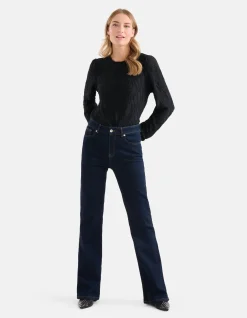 Flared Jeans Donkerblauw