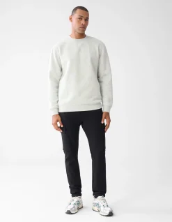 Flock Print Sweater Lichtgrijs