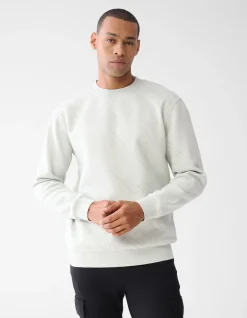 Flock Print Sweater Lichtgrijs