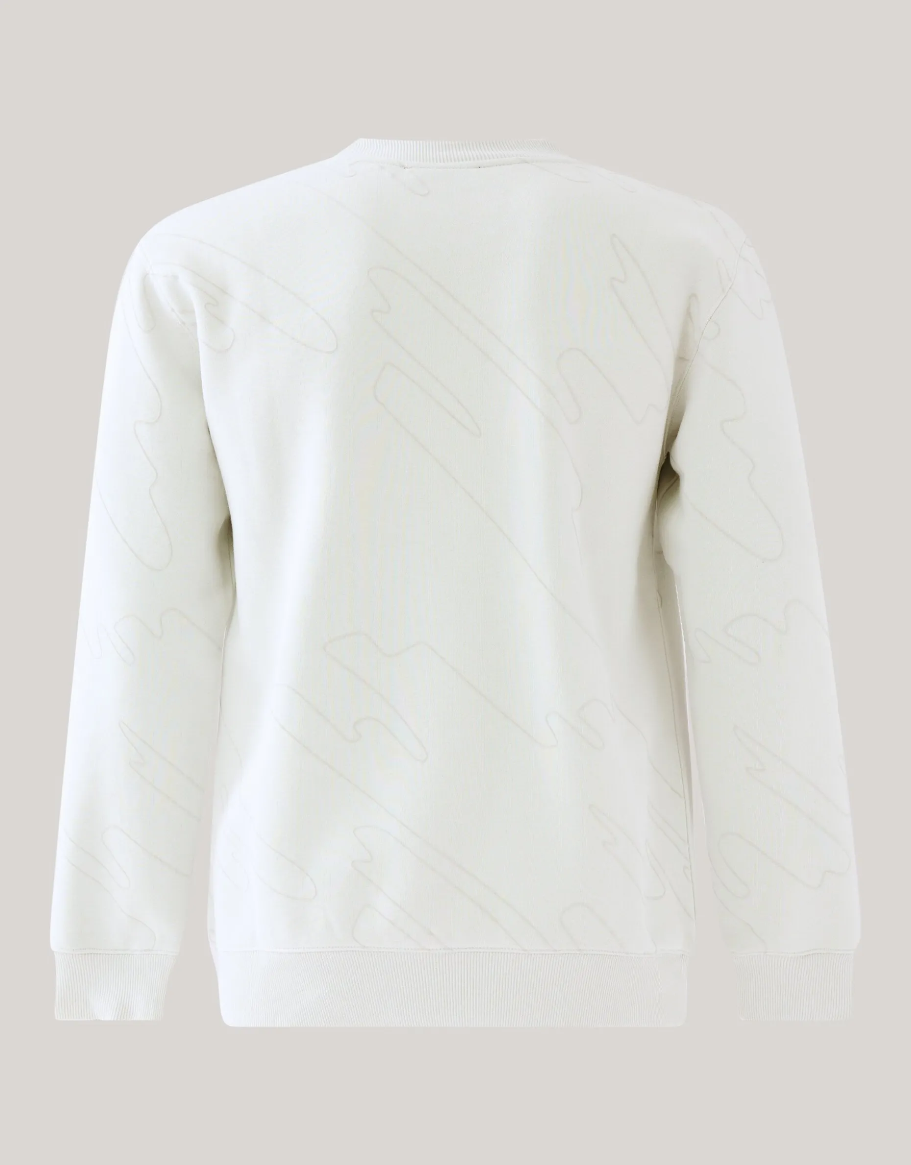 Flock Print Sweater Lichtgrijs