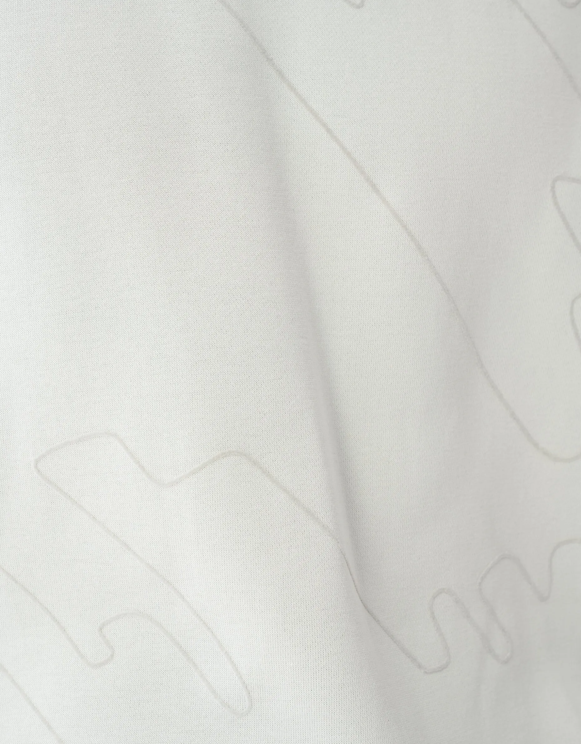 Flock Print Sweater Lichtgrijs