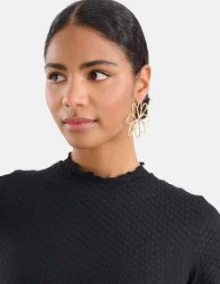 Flower Oorbellen Goud