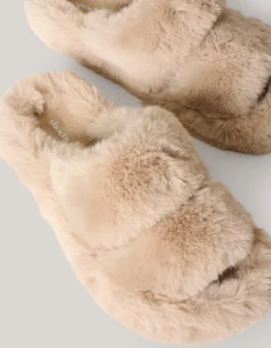 Fluffy Slippers Lichtbruin