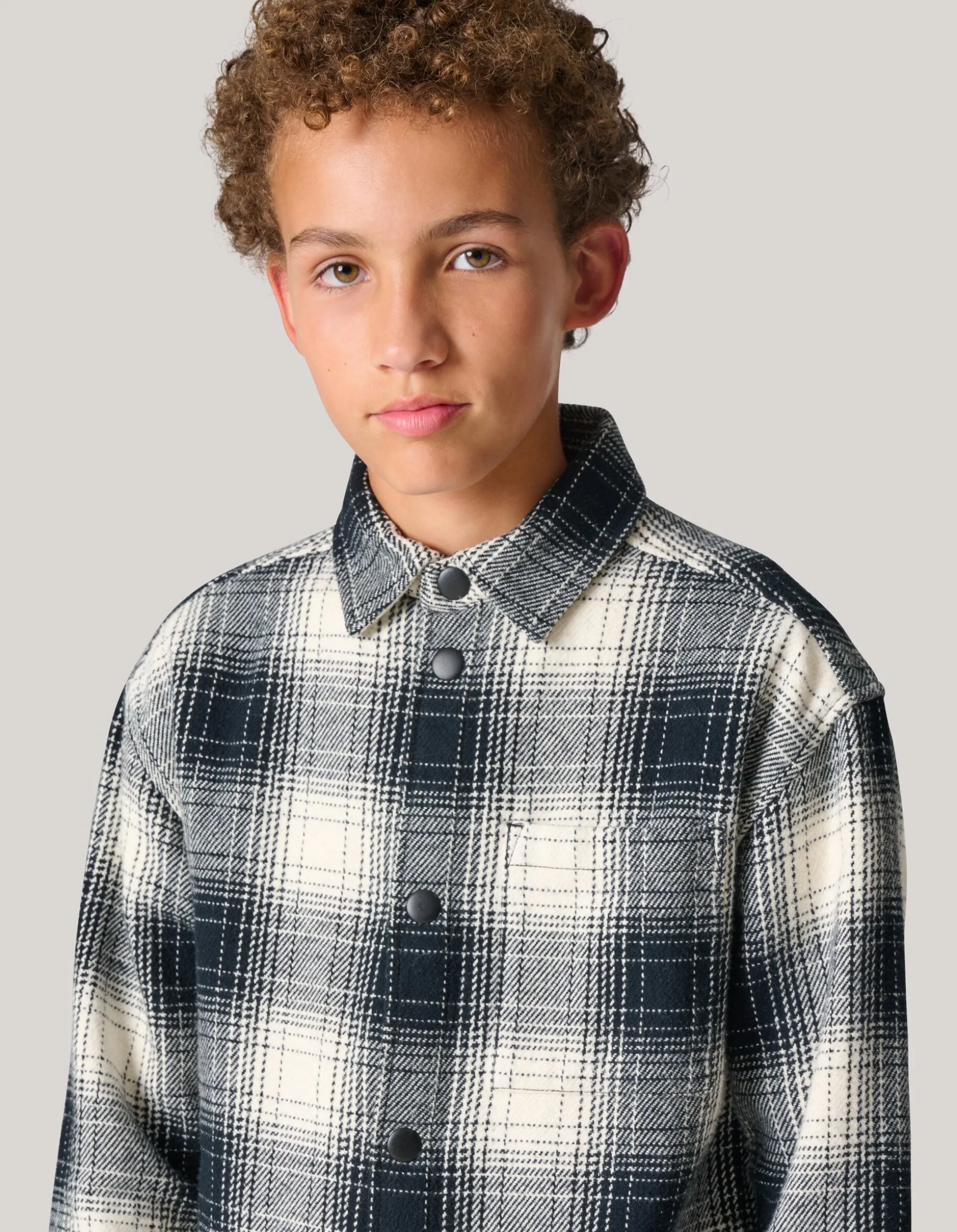 Geblokt Jack Zwart/Gebroken Wit