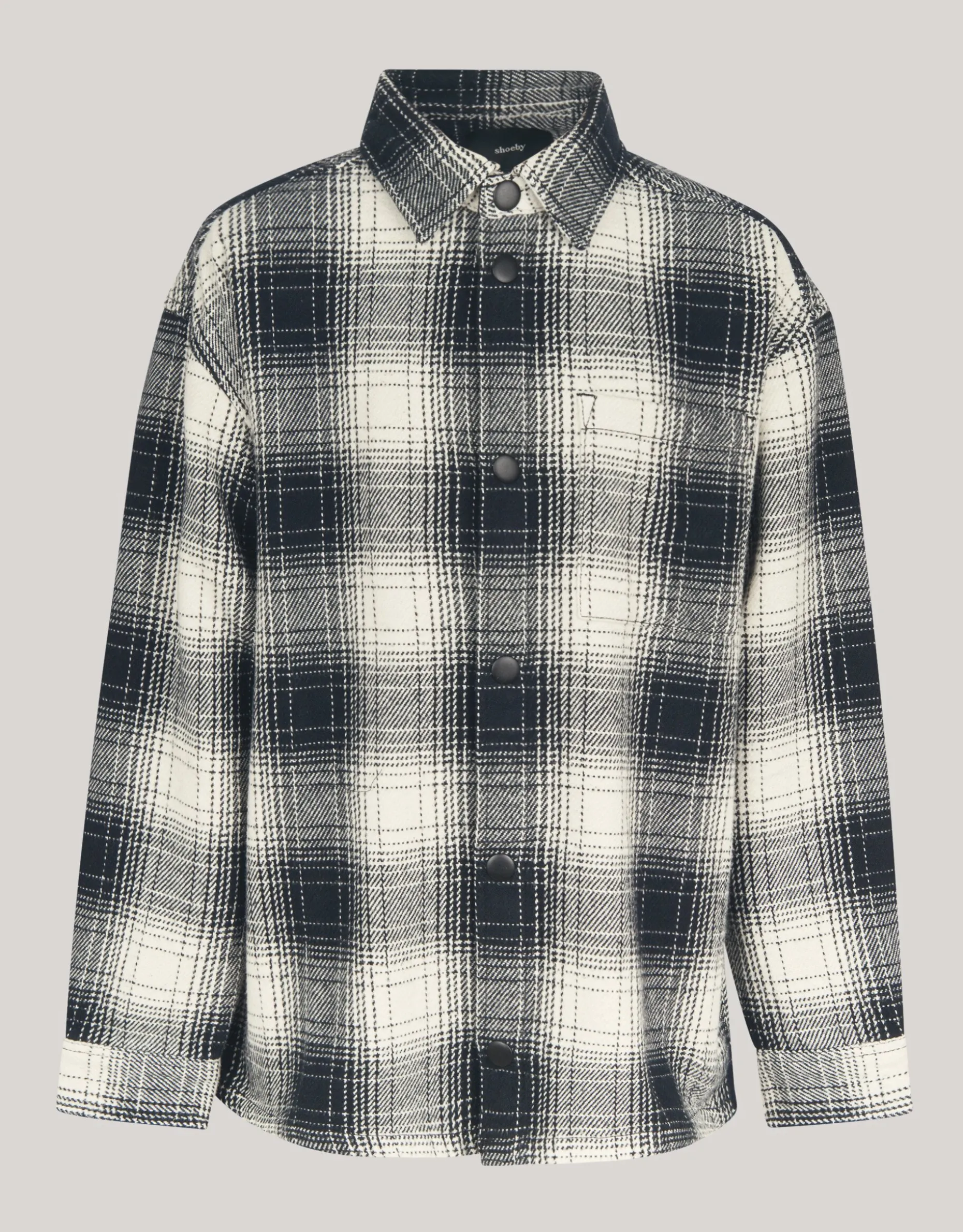 Geblokt Jack Zwart/Gebroken Wit