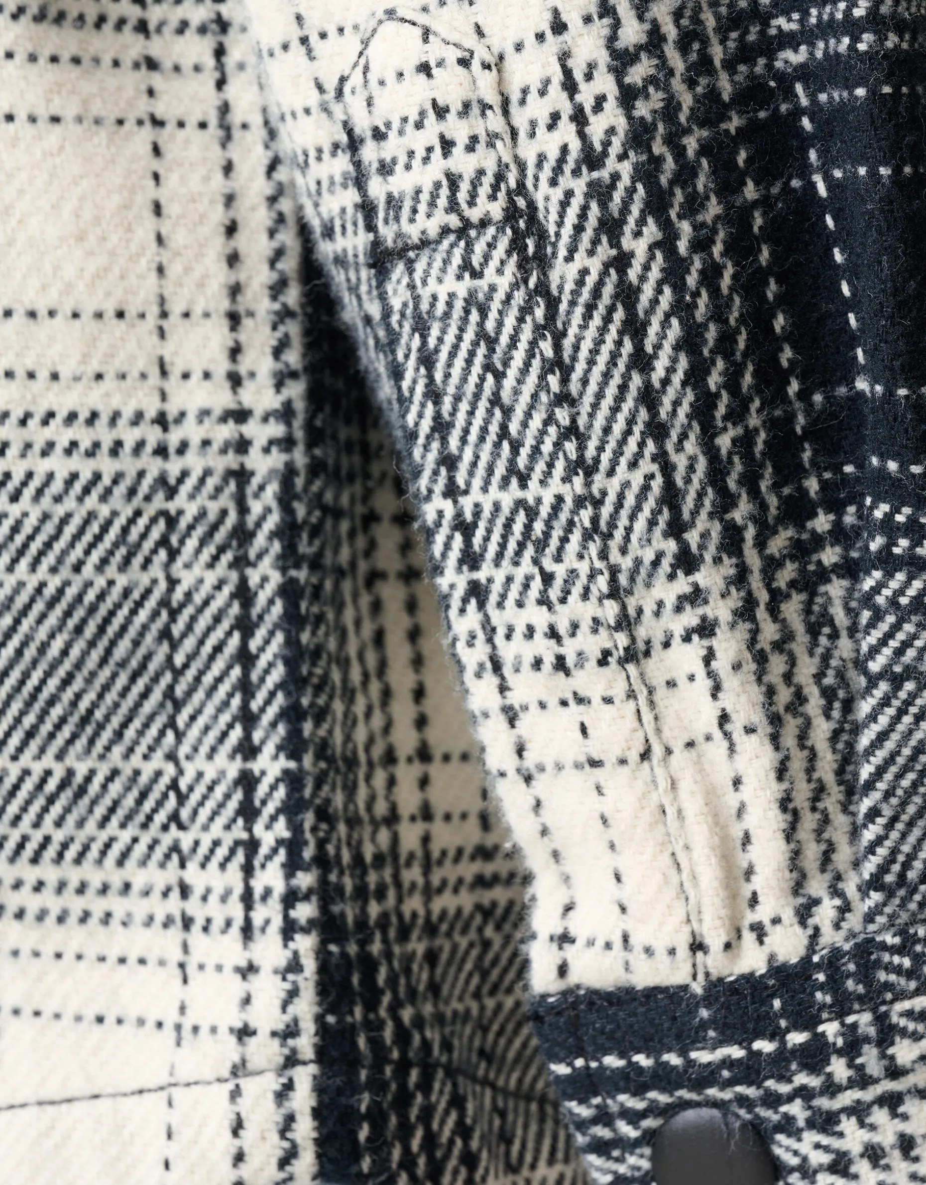 Geblokt Jack Zwart/Gebroken Wit