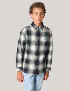 Geblokt Jack Zwart/Gebroken Wit