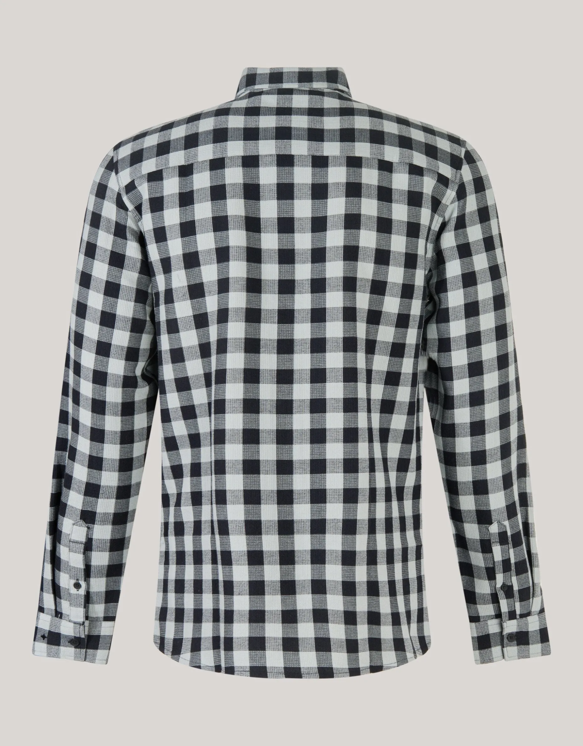 Geblokt Overhemd Zwart