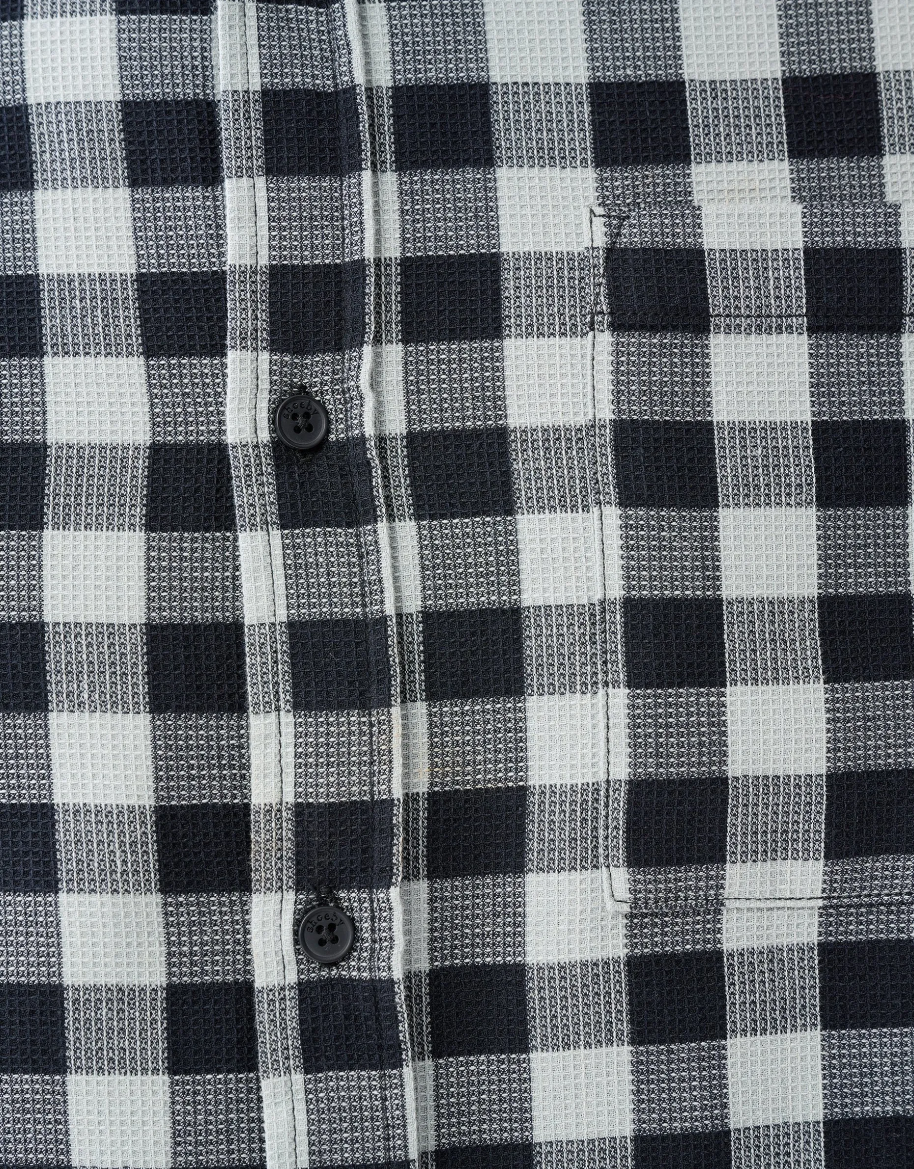 Geblokt Overhemd Zwart
