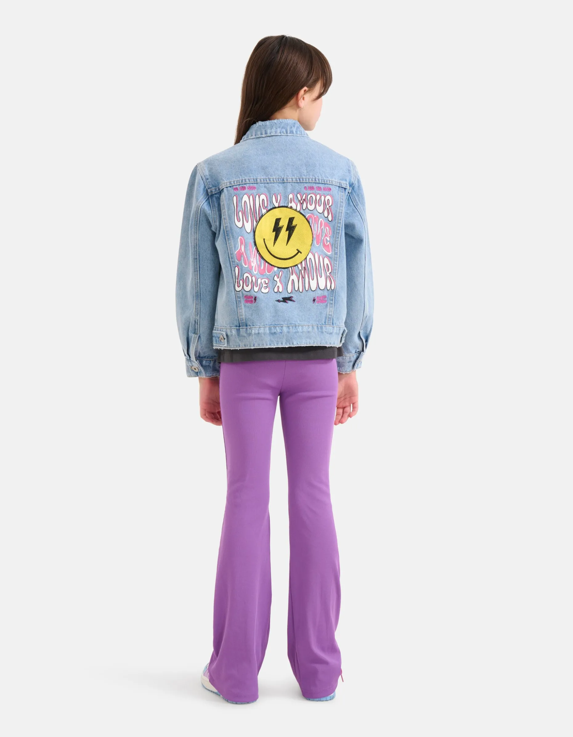 Geborduurd Denim Jack Bleached