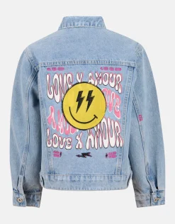 Geborduurd Denim Jack Bleached