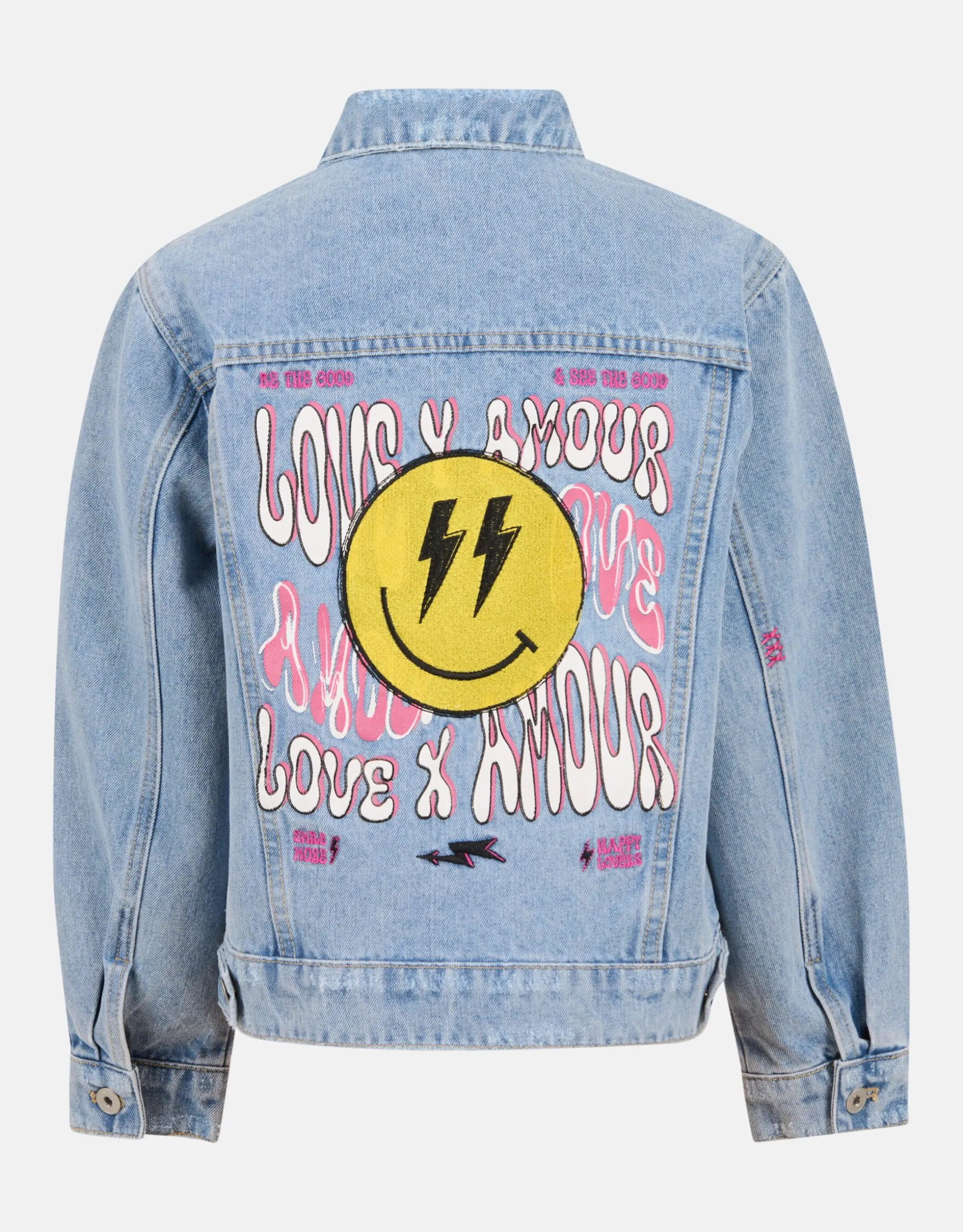 Geborduurd Denim Jack Bleached