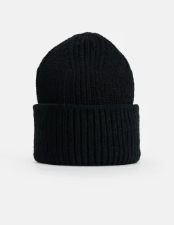 Gebreide Beanie Zwart