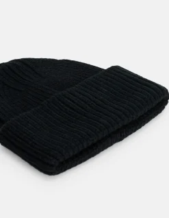 Gebreide Beanie Zwart