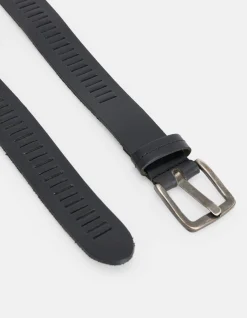 Gedetailleerde Leren Riem Zwart