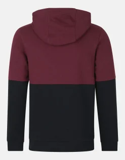 Gekleurde Contrast Hoodie Zwart
