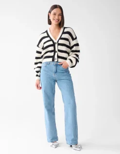 Gestreept Vest Zwart/Wit