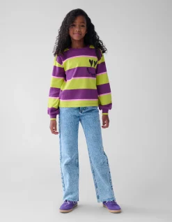 Gestreepte Longsleeve Paars