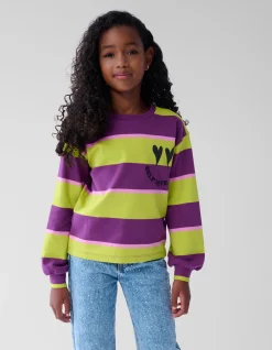 Gestreepte Longsleeve Paars