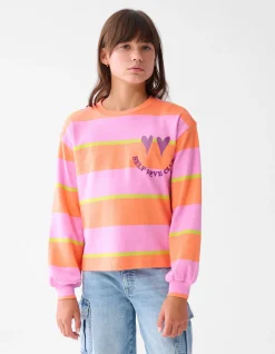 Gestreepte Longsleeve Roze