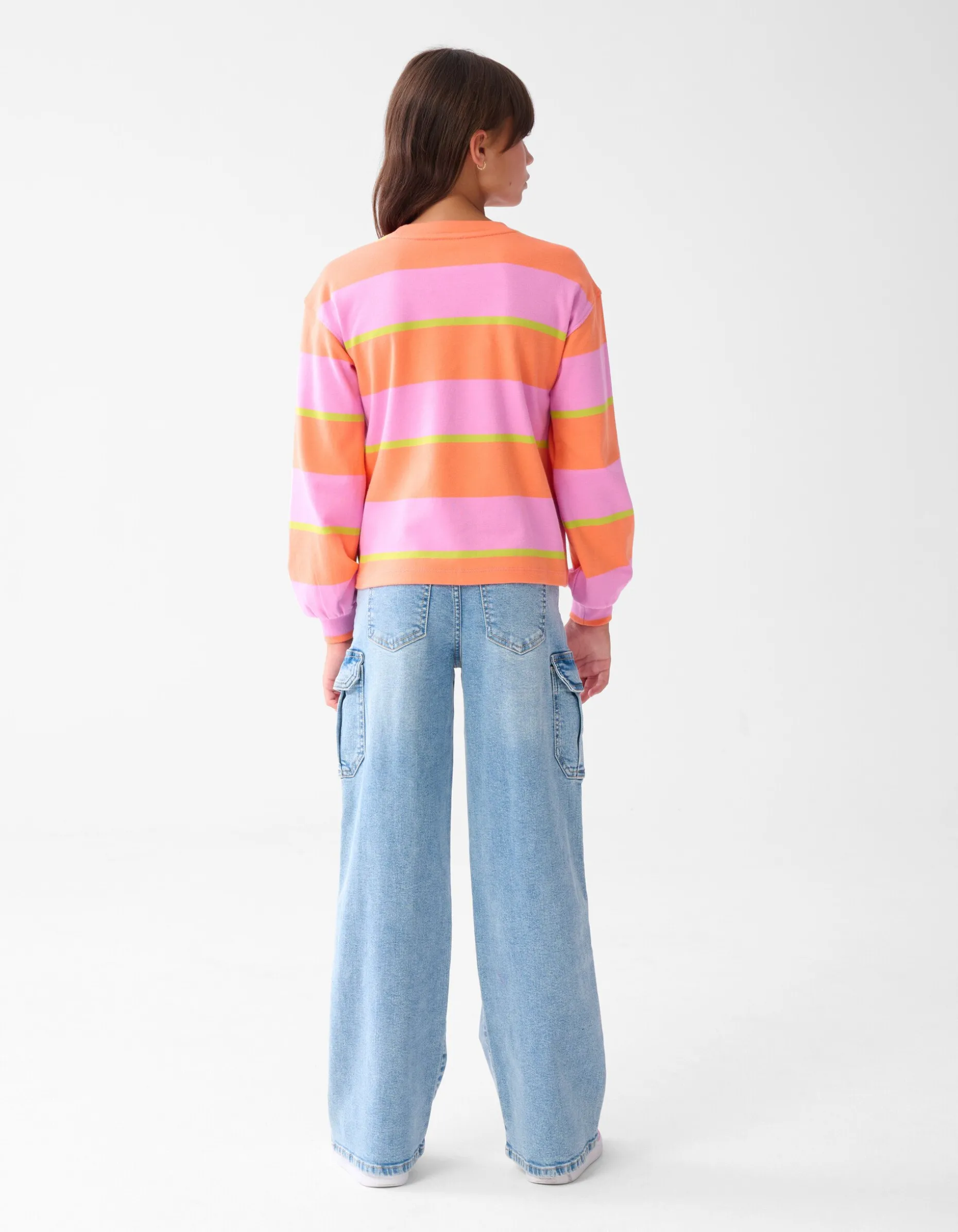 Gestreepte Longsleeve Roze