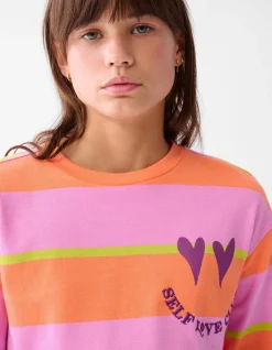 Gestreepte Longsleeve Roze