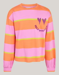Gestreepte Longsleeve Roze