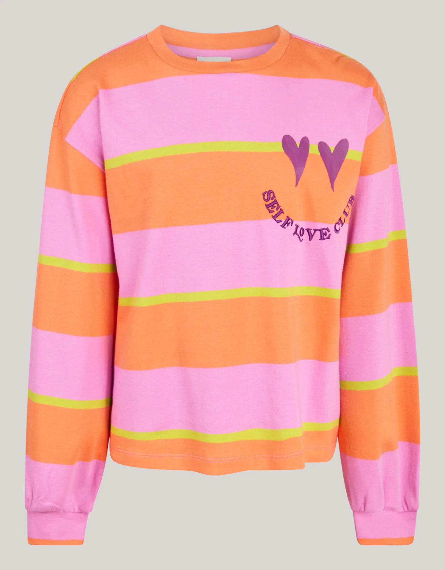 Gestreepte Longsleeve Roze