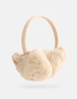 Glitter Fur Oorwarmers Beige