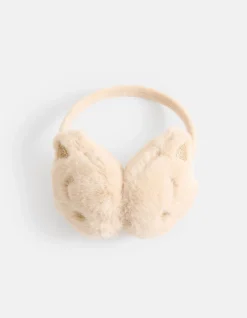 Glitter Fur Oorwarmers Beige