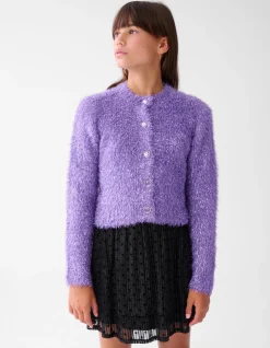 Glitter Mesh Rok Zwart