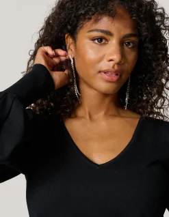 Golvende Strass Oorbellen Zilver