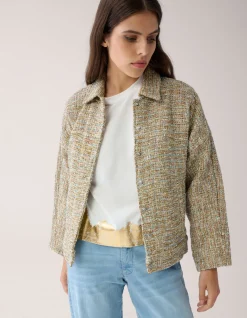 Goud Detail T-shirt Gebroken Wit By Mieke