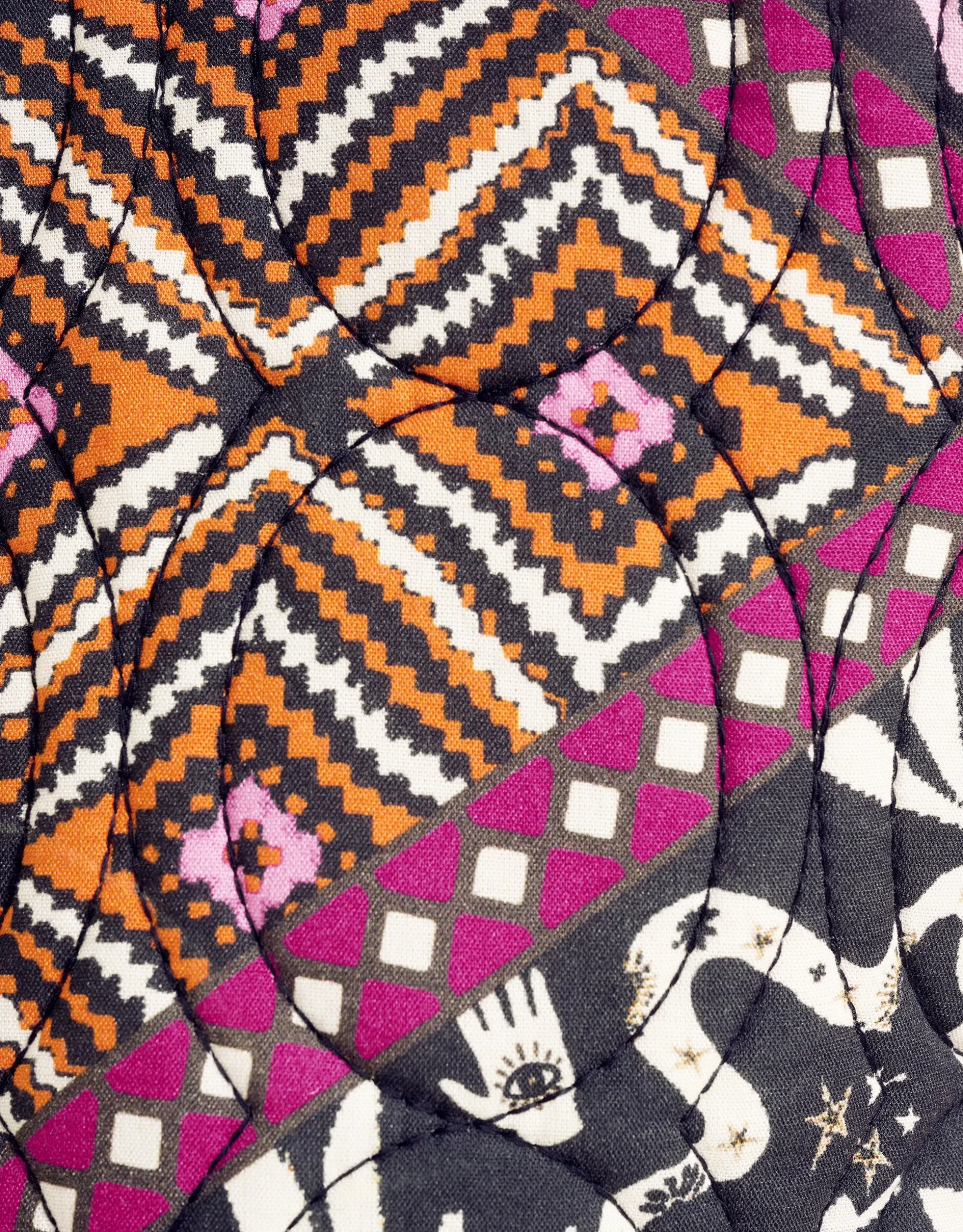 Grafisch Gilet Zwart