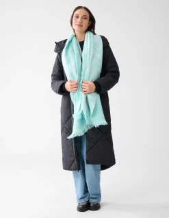 Grafische Print Sjaal Blauw