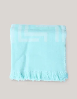 Grafische Print Sjaal Blauw