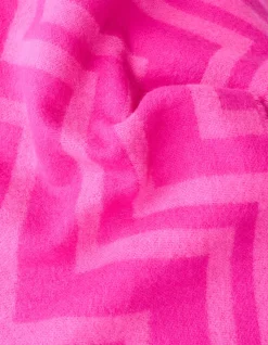 Grafische Print Sjaal Roze