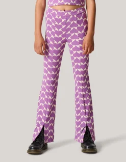 Graphic Heart Split Flair Paars